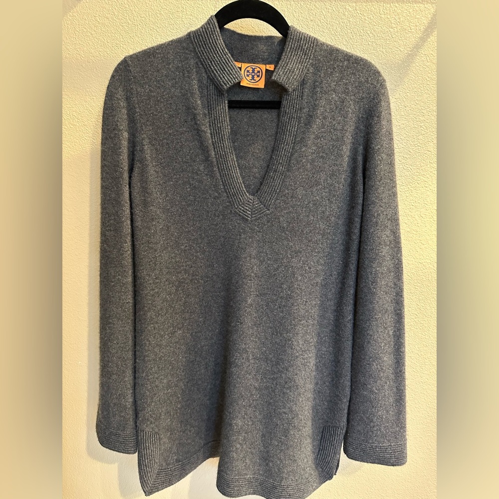 Tory Burch 100% Cashmere Tunic Sweater